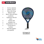 Cargar imagen en el visor de la Galería, PALA PADEL LW HEXAGON 8.8