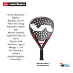 Cargar imagen en el visor de la Galería, PALA PADEL BOURNE CARBON TI
