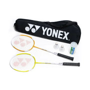 SET DE 2 RAQUETAS 2 PLUMILLA MALLA  BADMINTON
